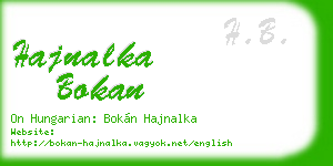 hajnalka bokan business card